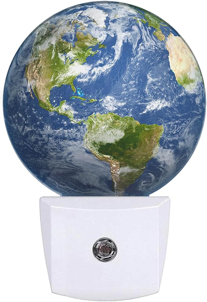 EKOBLA Earth Night Lamp Planet World Geography Globe Continents Oceans Night by EKOBLA