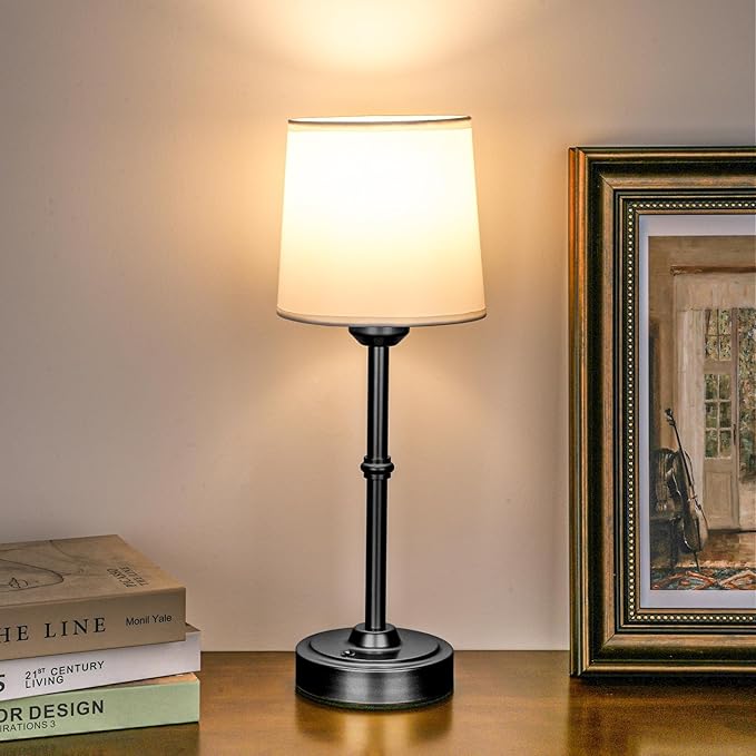 Cordless Led Table lamp, 6000mAh Battery Powered Table Light, Wireless Lamps by YogaretCeilingLight