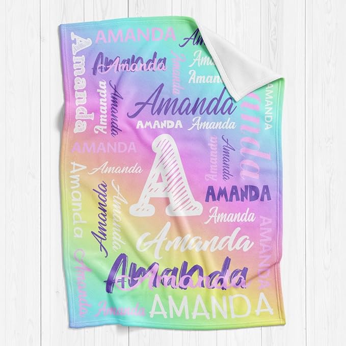 Personalized Name Blankets and Throws, Custom Blanket - Image 3