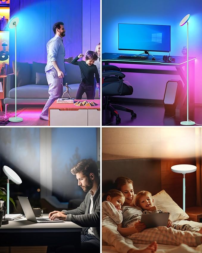 Bright Floor Lamp for Living Room, 42W LED Room Lights - Image 4