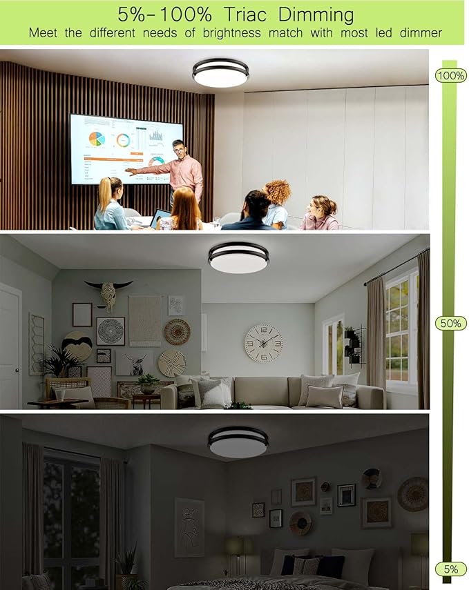 LED Flush Mount Ceiling Light Fixture - Image 6