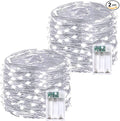 2 Pack 60 LED Christmas Fairy Lights Battery Operated by BOSSERN