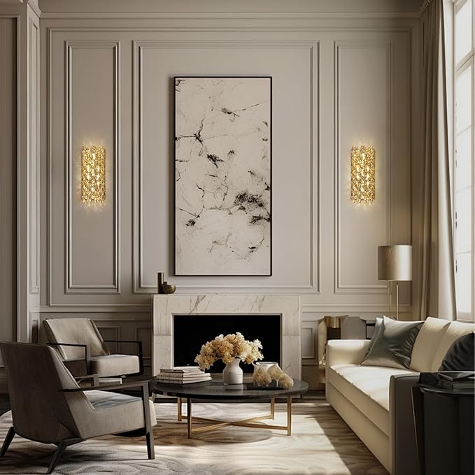 Crystal Wall Sconces, Modern Wall Light Fixtures, Chrome Wall Lamp, Luxury - Image 7