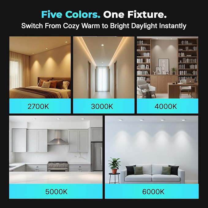 LED & Lighting Solutions 8" Dimmable Ultra Slim, Battery Powered recessed Lights - Image 6