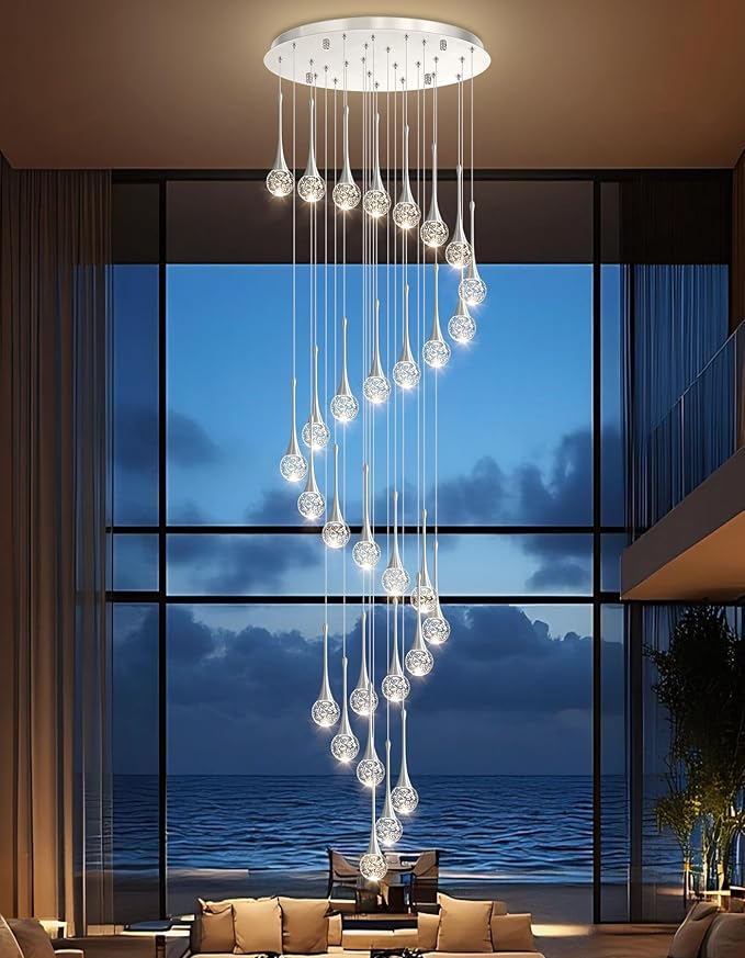 30 Light Modern Glam Crystal Chandelier by CENOZO