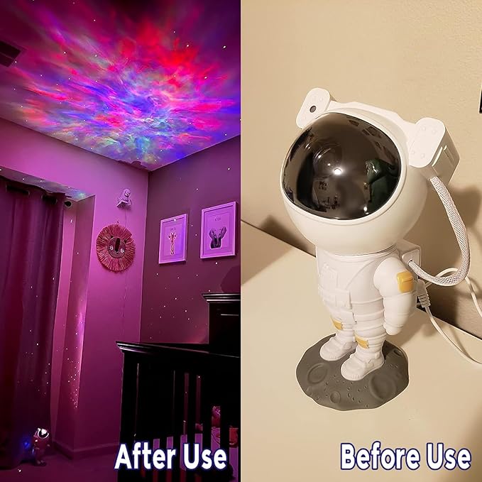 Astronaut Star Projector Galaxy Light, 360° Space Man Buddy Projector Sky LED - Image 5