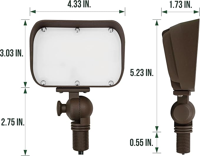 GKOLED 7W LED Outdoor Flood Light, Low Voltage Landscape Lighting, Waterproof - Image 3