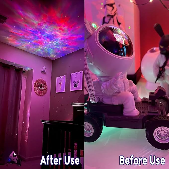 Astronaut Space Man Buddy Projector, 360° Star Projector Galaxy Nebula Light - Image 5