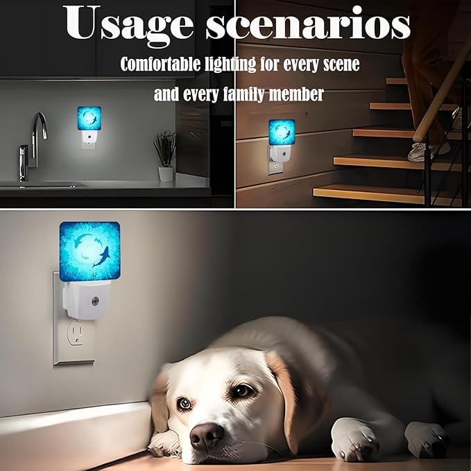 Floating Sharks Night Light, Plug Into Wall - Image 6