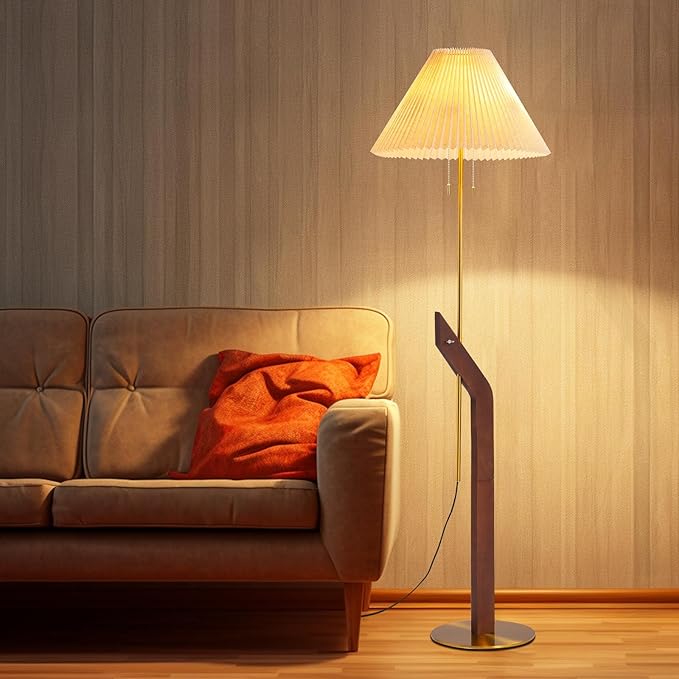 Wood Floor Lamp, Mid Century Modern Floor Lamp, Floor Lamps - Image 2