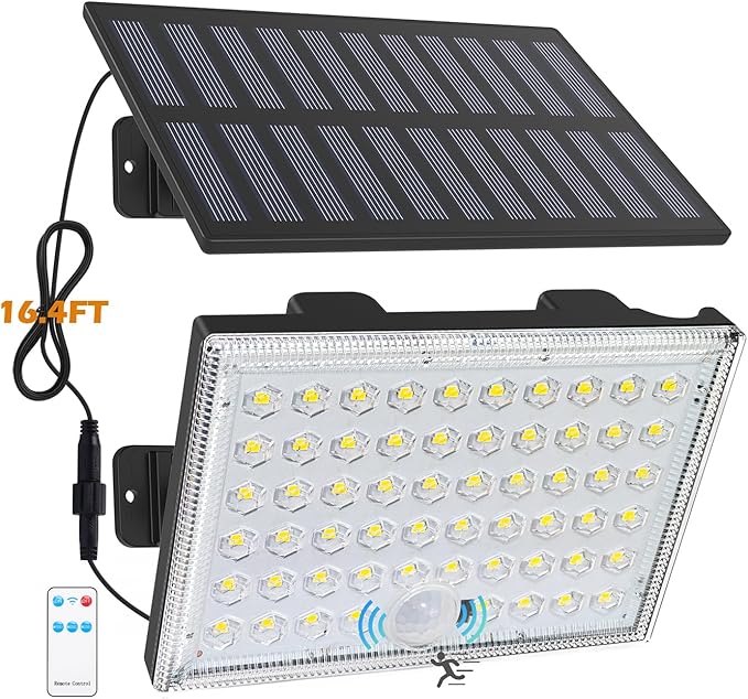LumiZen Solar Lights Outdoor, Remote Control Solar Motion Sensor Lights by LUMIZEN