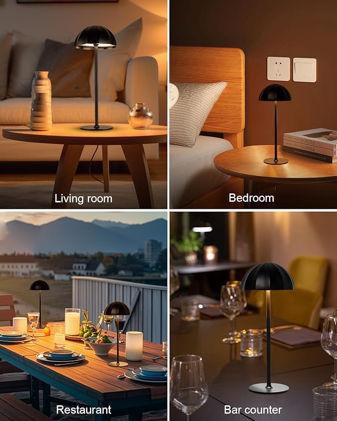 Cordless Table Lamps Rechargeable, 4000mAh Battery Operated Table Lamps - Image 4