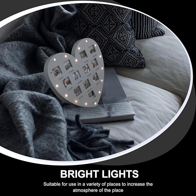 BESPORTBLE Heart-shaped Growth Picture Frame - Image 8