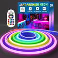 65FT RGB LED Neon Rope Lights Remote Control, AC 110-120V Outdoor Color by Unknown