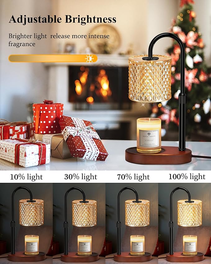 Candle Warmer Lamp with Timer Dimmer Height Adjustable - Image 3