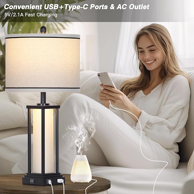 27" Tall Vintage Table Lamp - Image 3