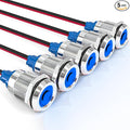 GASHER 5 PCS Energy Saving Indicator Light, LED Light 12V/24V/110V 20mA Panel by GASHER