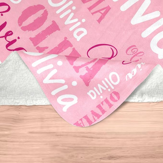 Gudina Custom Blanket with Name, Customized Name Blanket - Image 6