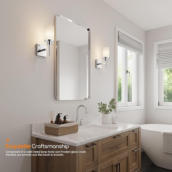 Vanity Lights Polished Chrome Bathroom Light Fixtures - Image 8