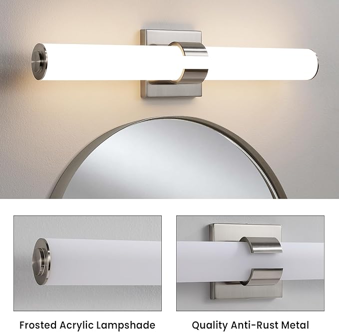 Brushed Nickel Vanity Lights for Bathroom - Image 8