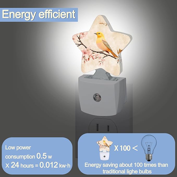 Bird Vintage Nightlight, Dusk to Dawn Sensor Kitchen Hallway Stairs Energy - Image 3