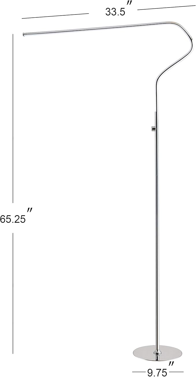 JONATHAN Y JYL7020A Julian 65.25" Integrated LED Metal Floor Lamp Minimalistic - Image 4