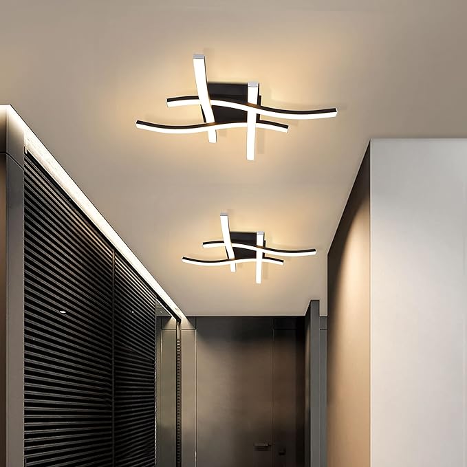 EDISLIVE Modern Dimmable LED Ceiling Light Curved 4-Light 18 in Minimalist - Image 6