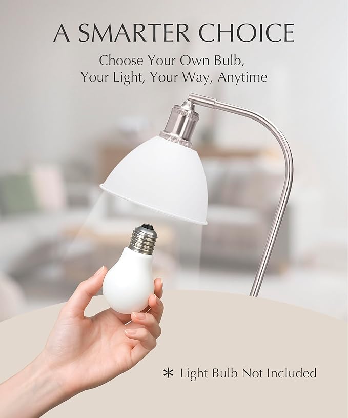 HarvestLand Halo Silver White Adjustable Desk Lamp – Reading Lamp, Pharmacy - Image 2