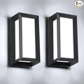 Outdoor Light Fixtures Wall Mount 2 Pack, 3 Colors & Dimmable, Exterior Wall by Mountmorris