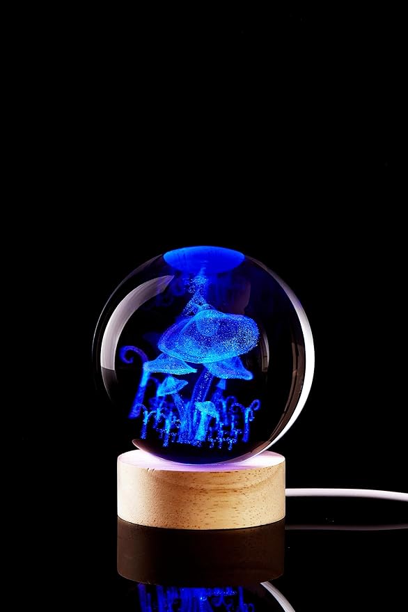 Large Mushroom Crystal Ball Night Light - Image 8