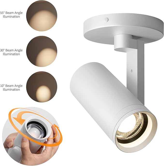 Aisilan White LED Zoomable Ceiling Spotlight 12W Dimmable Adjustable Beam Angle - Image 3