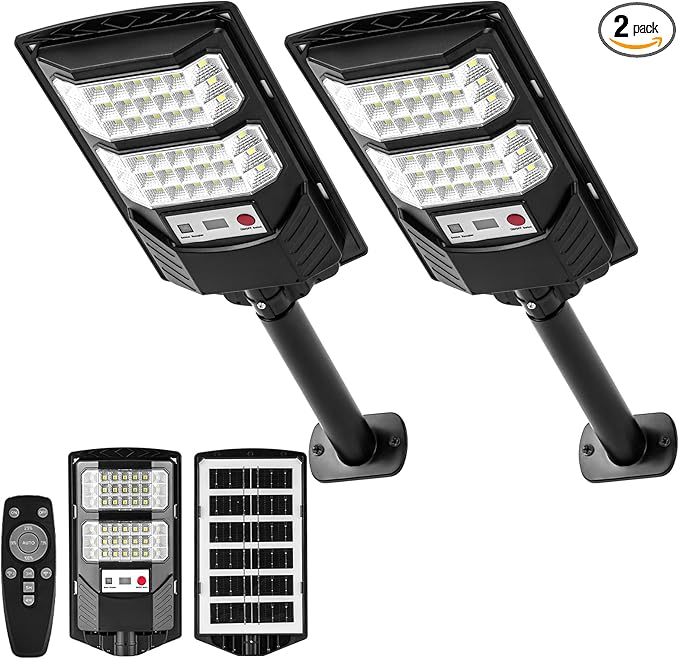 Waterproof Solar Street Lights, Motion Sensor Outdoor Light, Dusk to Dawn Flood by JOISTOON