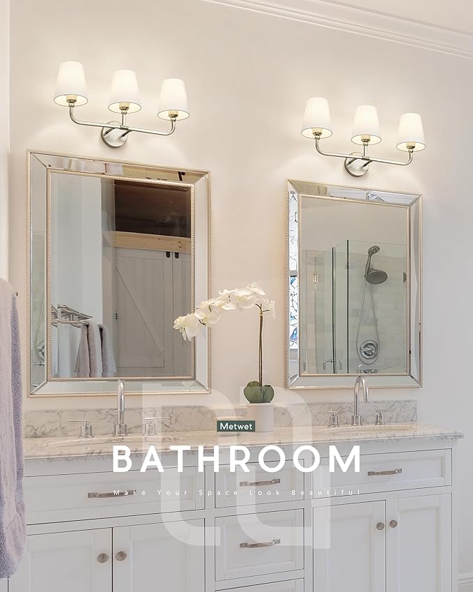 Bathroom Light Fixtures, Brushed Nickel Vanity Lights - Image 5