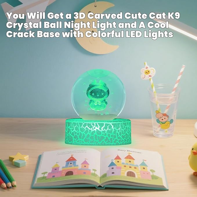 3D Crystal Ball Night Light - Image 6