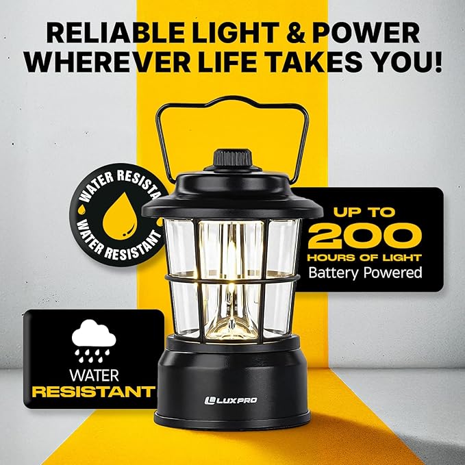 LUXPRO Retro LED Lantern - Image 4