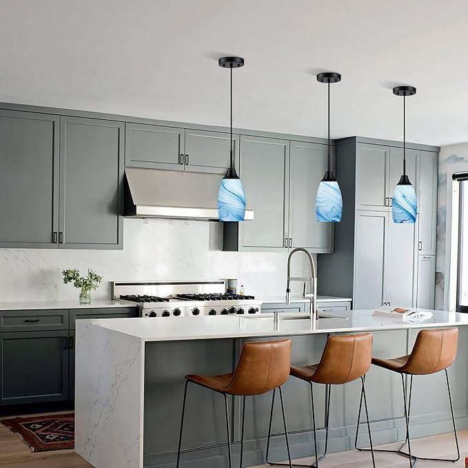 Mini Glass Pendant Light 4.72" - Image 4