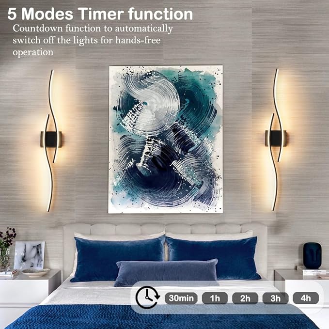 Hardwired Modern Wall Sconce set of Two - Image 4