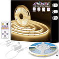 MIWISE COB LED Strip, 3000K Warm White 20ft/6.1m, Dimmable Super Bright 24V LED by MIWISE