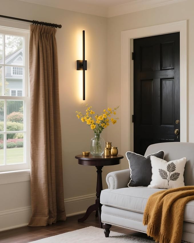 40 Inch 8000mAh Rechargeable Battery Operated Wall Sconce Set of Two, - Image 9
