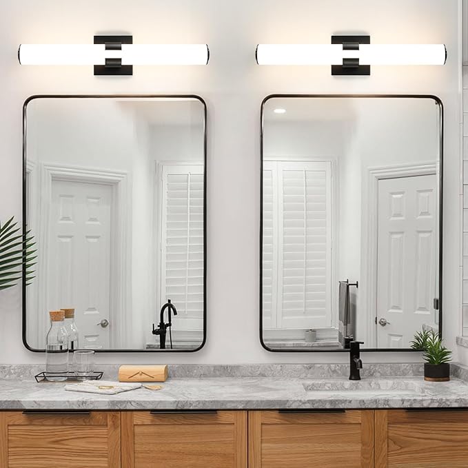 Black Vanity Lights for Bathroom, 22.8 Inch LED Vanity Light Modern Bathroom - Image 2