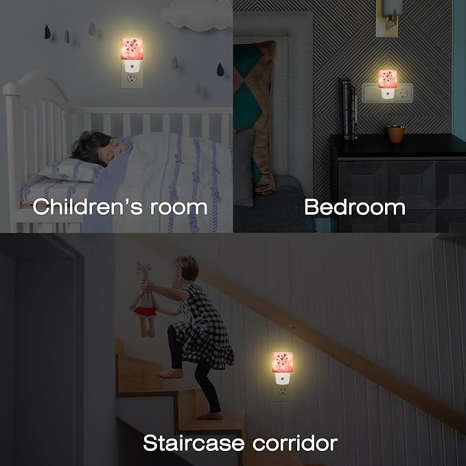 Red Hearts Night Light Plug into Wall, Romantic Sweet Heart Dusk to Dawn Night - Image 7