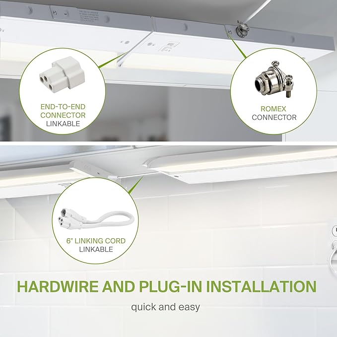 ASD Swivel LED Under Cabinet Lighting, 48 Inch 24W, Hardwired or Plug-in - Image 7