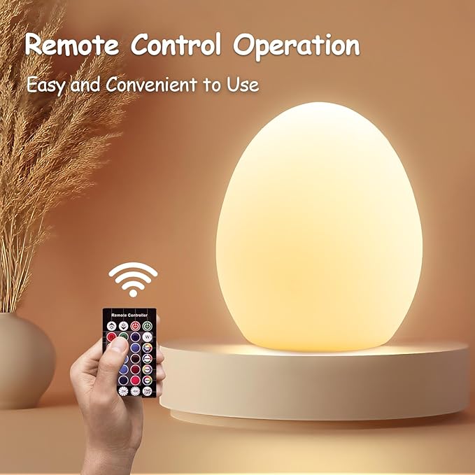 Baby Night Light, Rechargeable Egg Nightlight - Image 4