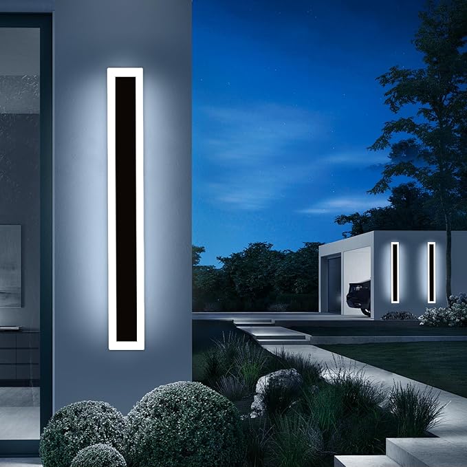 Upgrade Widened 2 Pack Long Outdoor Modern LED Wall Light, 47.2inch Large Black - Image 7