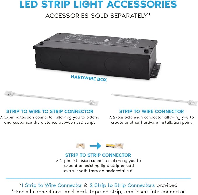 LUXRITE LED Strip Lights 16.4FT, 3500K Natural White, Ultra High Density - Image 6