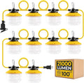 100FT 150W Ultra-Bright 21000 lumens Linkable Construction String Lights: by Hyanglux