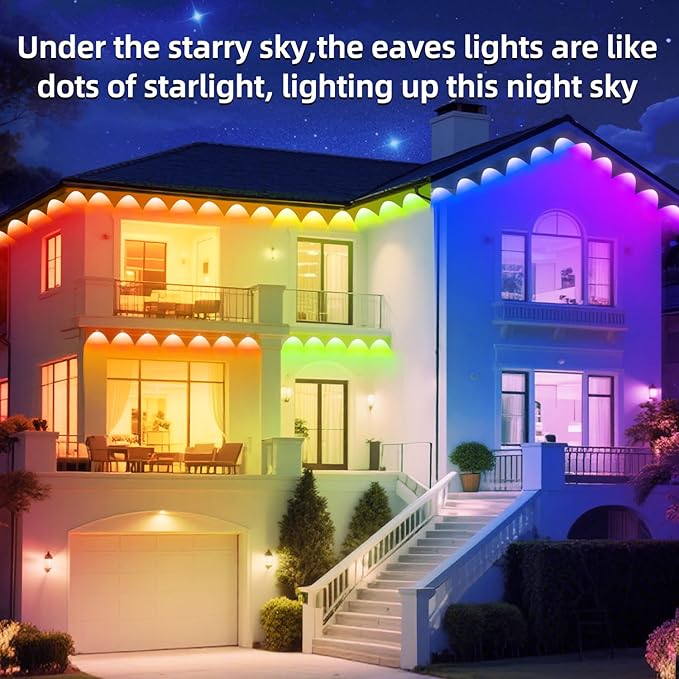 300FT Permanent Outdoor Lights, IP67 Waterproof LED Lights, App/Remote Control - Image 3