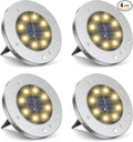 ZGWJ Solar Ground Lights, 4 Pack Waterproof Solar Garden Lights, Upgraded by ZGWJ
