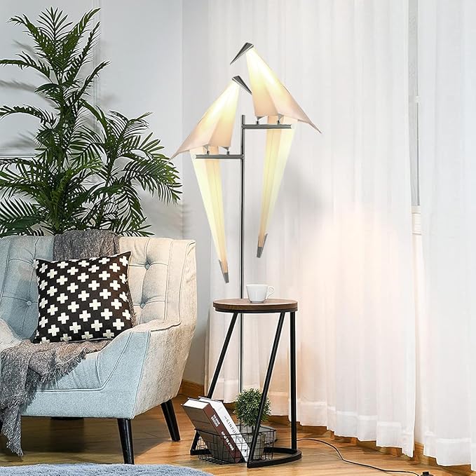 MORE CHANGE 68In Bird Floor Lamp, Modern Origami Bird Lamp - Image 2