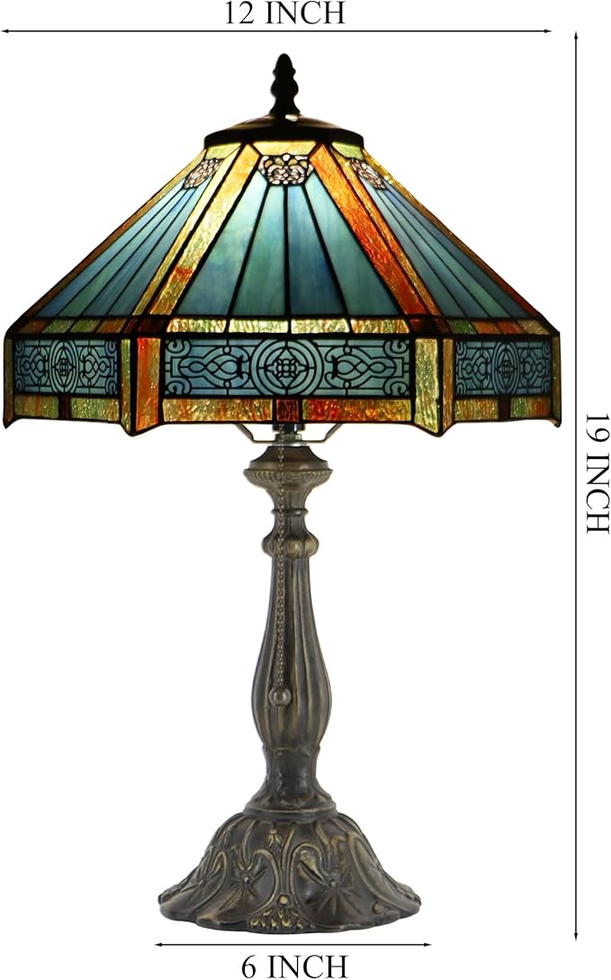 Tiffany Style Lamp Stained Glass Table Lamp Memory Sympathy Desk Reading Light - Image 2